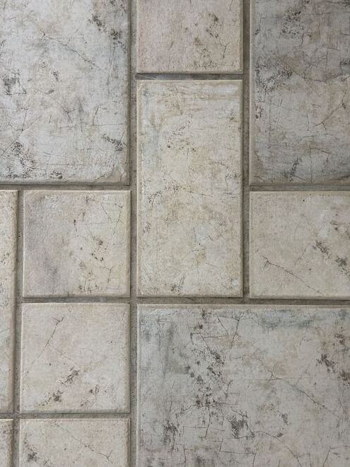 Tile grout after cleaning